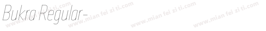 Bukra Regular字体转换